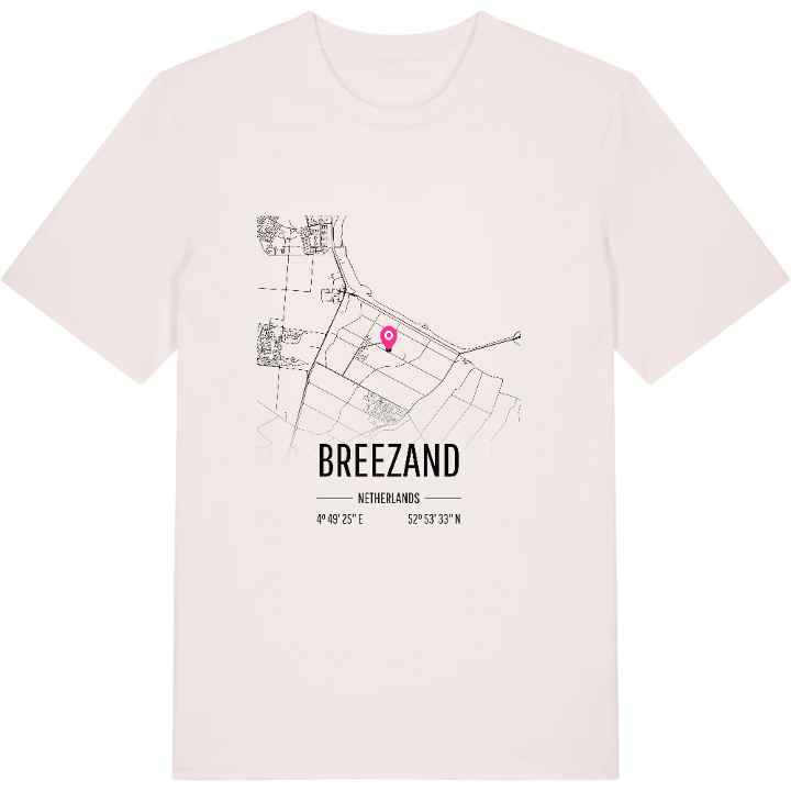 Breezand karta t-shirt – t-shirt från PinShirt