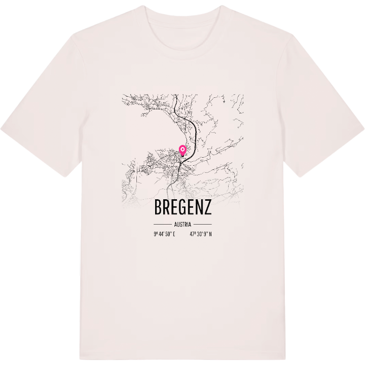 Bregenz karta t-shirt – t-shirt från PinShirt