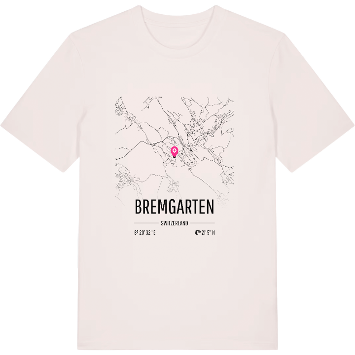 Bremgarten karta t-shirt – t-shirt från PinShirt
