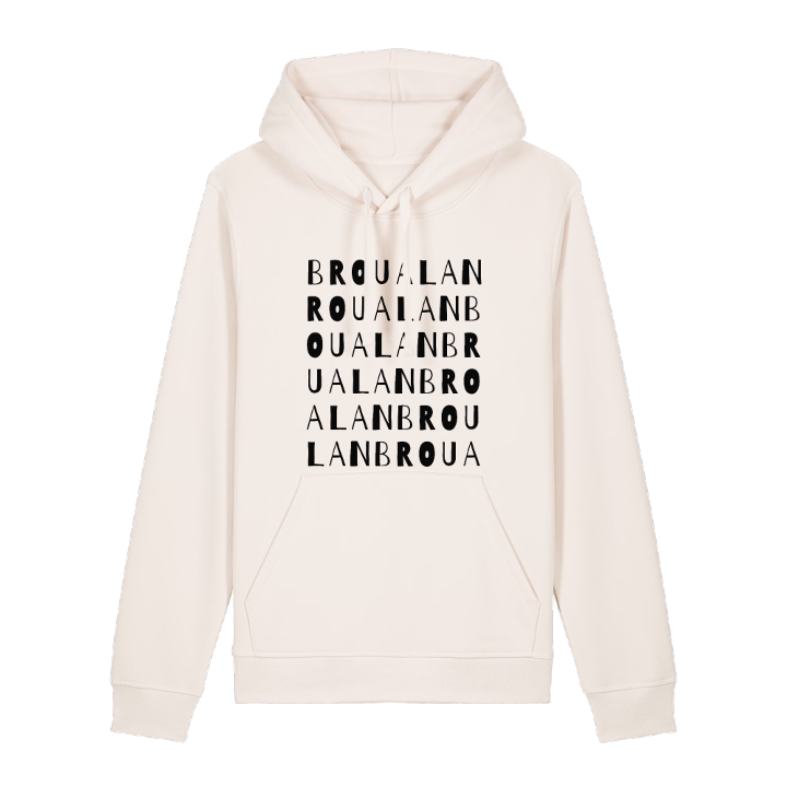 Broualan ordlek hoodie – hoodie från PinShirt