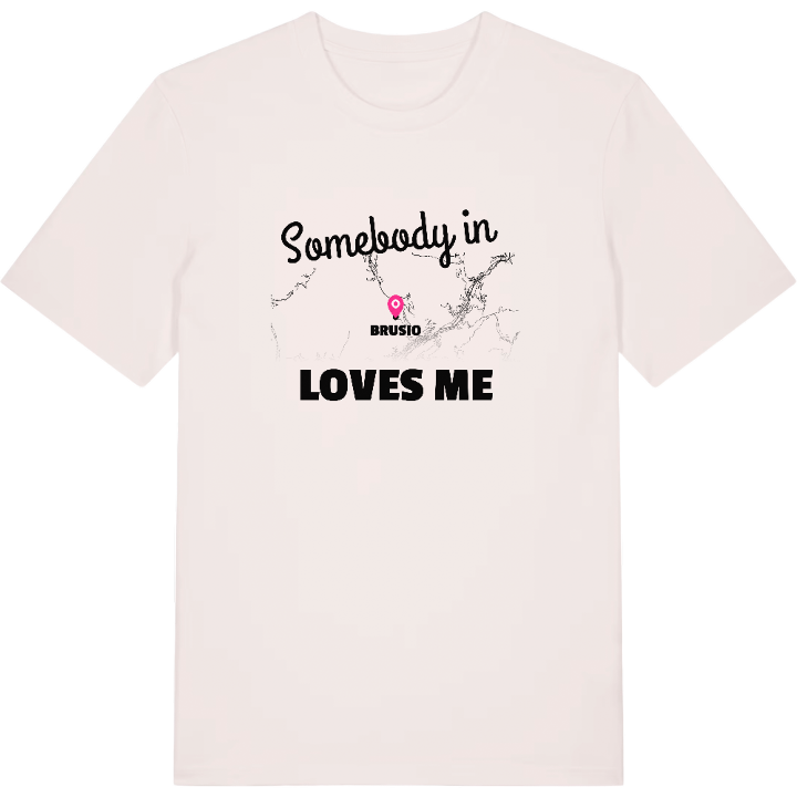 Någon i Brusio älskar mig t-shirt – t-shirt från PinShirt