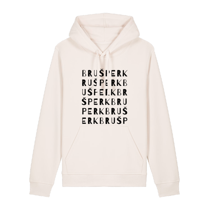 Brušperk ordlek hoodie – hoodie från PinShirt