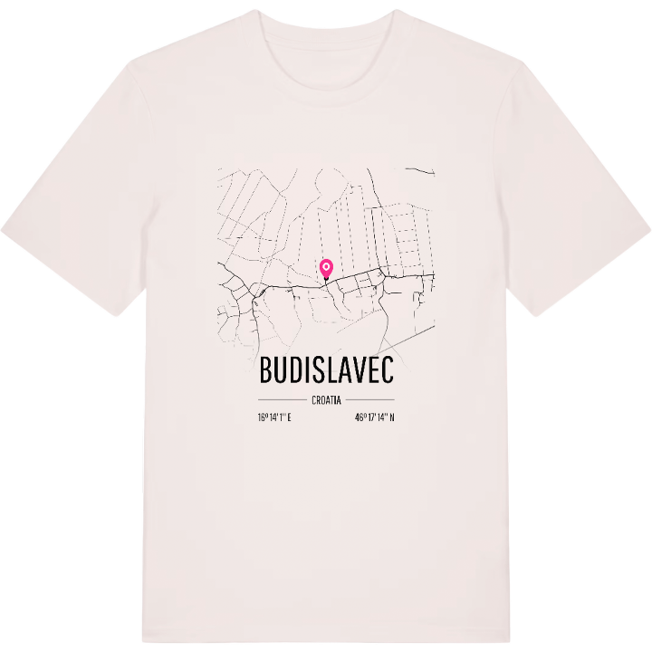 Budislavec karta t-shirt – t-shirt från PinShirt