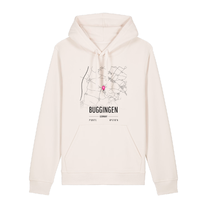 Buggingen karta hoodie – hoodie från PinShirt