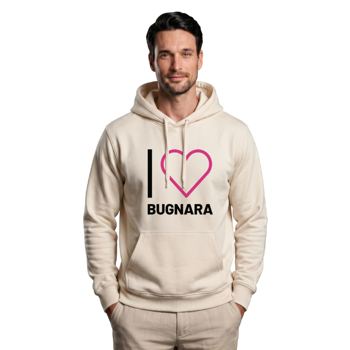 Jag älskar Bugnara hoodie stort tryck – hoodie från PinShirt