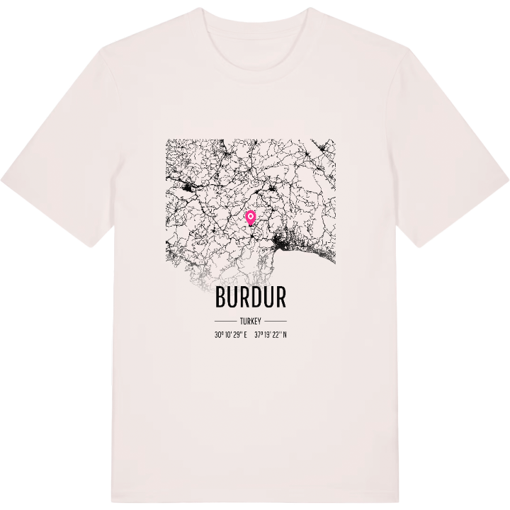 Burdur karta t-shirt – t-shirt från PinShirt