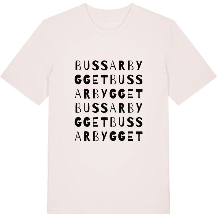 Bussarbygget ordlek t-shirt – t-shirt från PinShirt