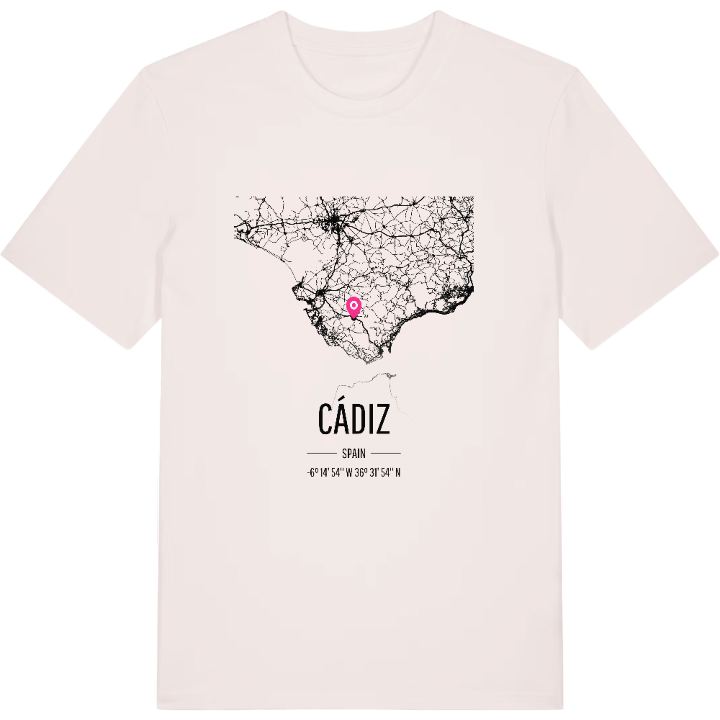 Cádiz karta t-shirt – t-shirt från PinShirt