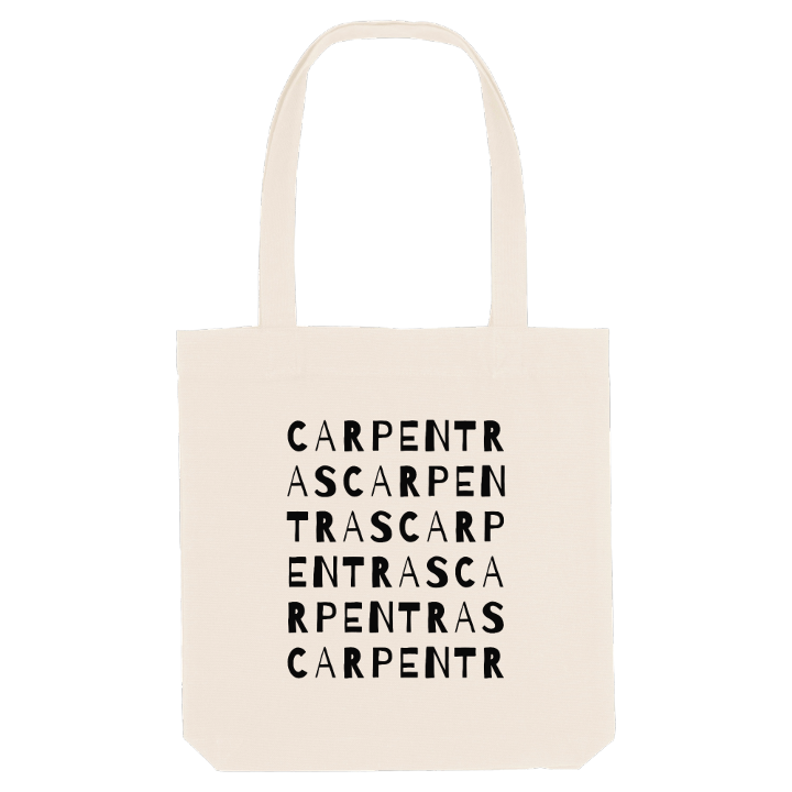 Carpentras ordlek tygkasse – tygkasse från PinShirt