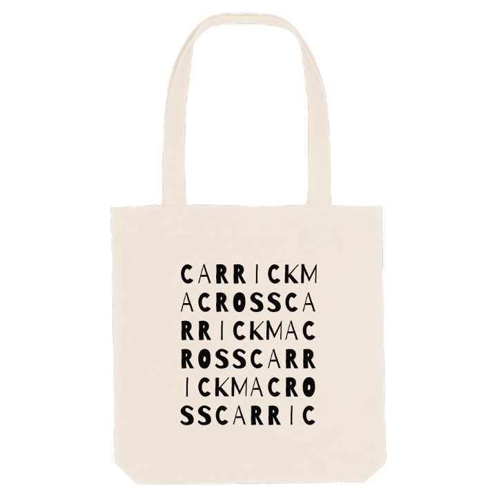 Carrickmacross ordlek tygkasse – tygkasse från PinShirt