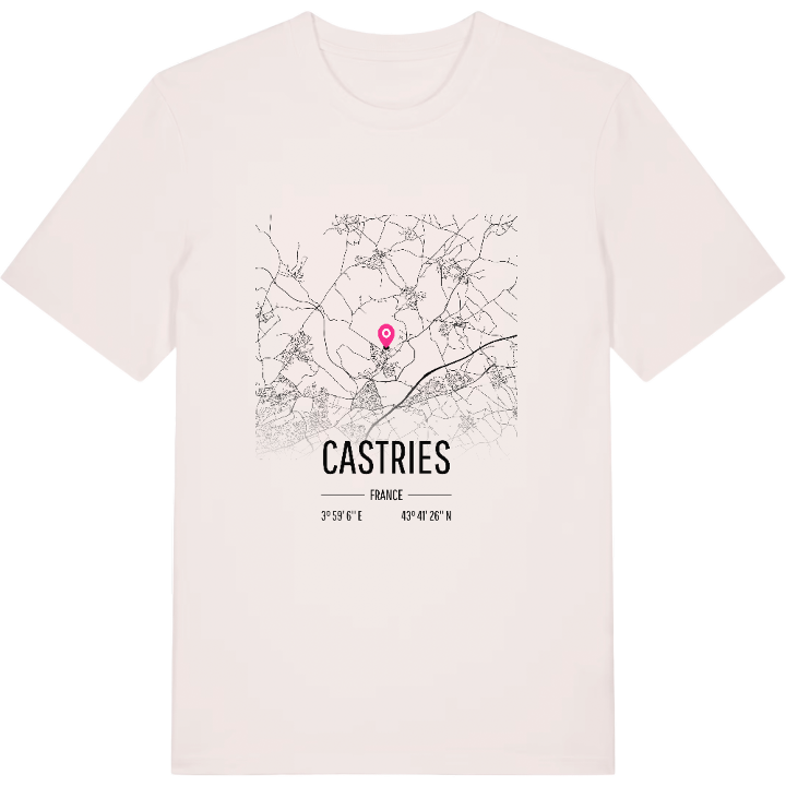 Castries karta t-shirt – t-shirt från PinShirt