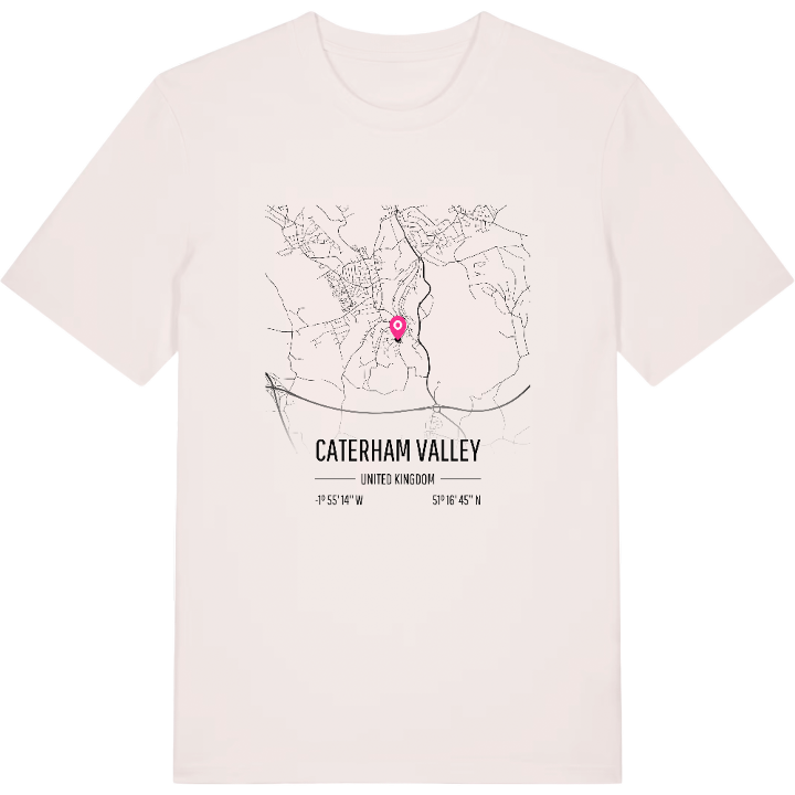 Caterham Valley karta t-shirt – t-shirt från PinShirt