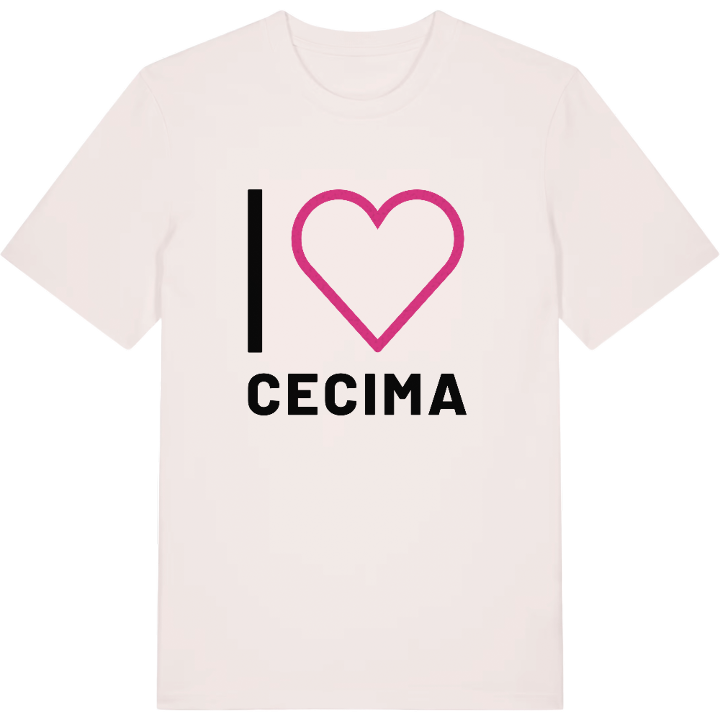 Jag älskar Cecima t-shirt stort tryck – t-shirt från PinShirt
