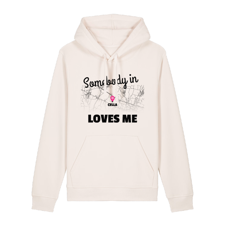 Någon i Cella älskar mig hoodie – hoodie från PinShirt
