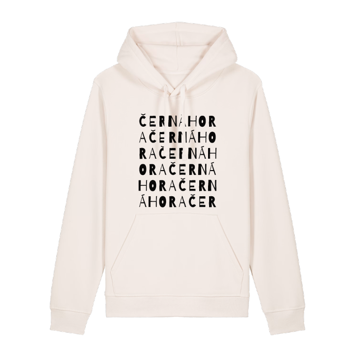 Černá Hora ordlek hoodie – hoodie från PinShirt