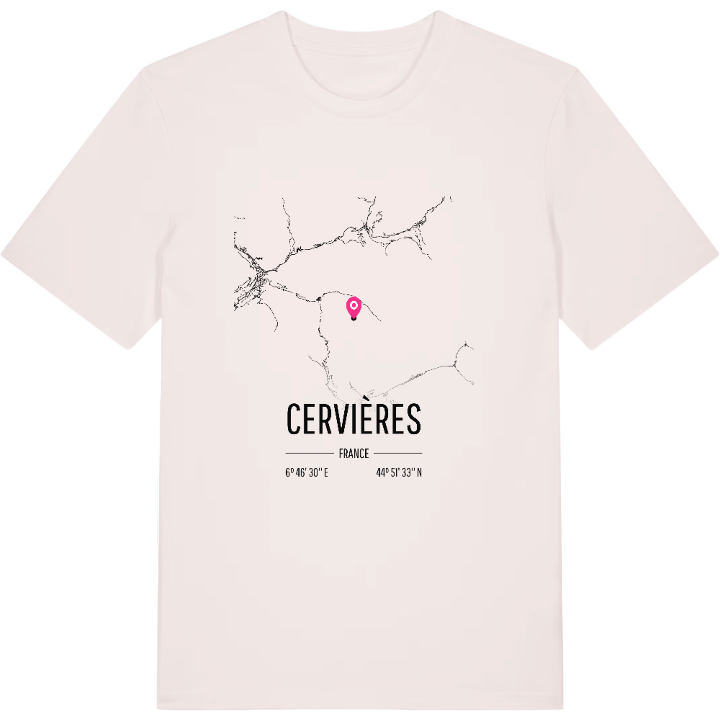 Cervières karta t-shirt – t-shirt från PinShirt