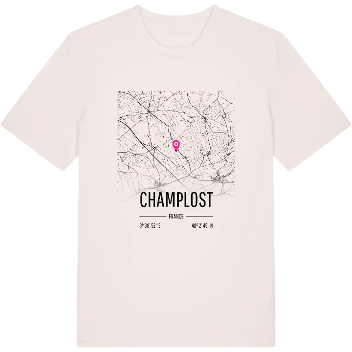Champlost karta t-shirt – t-shirt från PinShirt