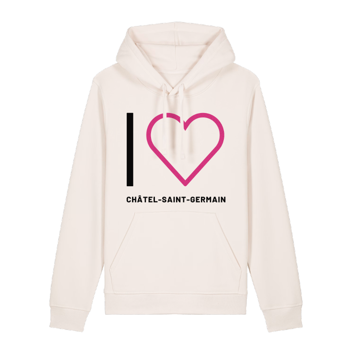Jag älskar Châtel-Saint-Germain hoodie stort tryck – hoodie från PinShirt