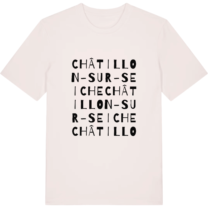 Châtillon-sur-Seiche ordlek t-shirt – t-shirt från PinShirt