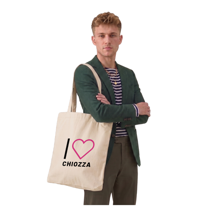 Jag älskar Chiozza tygkasse stort tryck – tygkasse från PinShirt