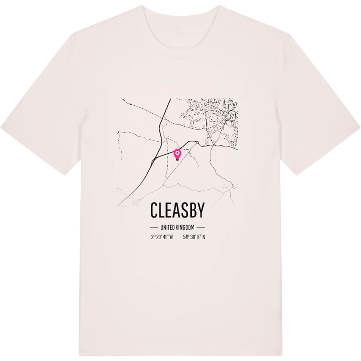 Cleasby karta t-shirt – t-shirt från PinShirt