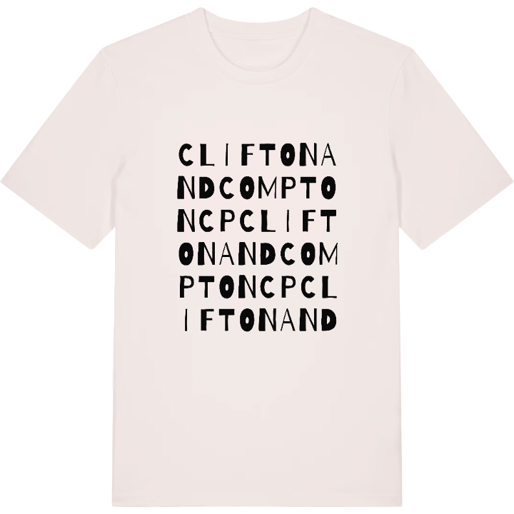Clifton and Compton CP ordlek t-shirt – t-shirt från PinShirt