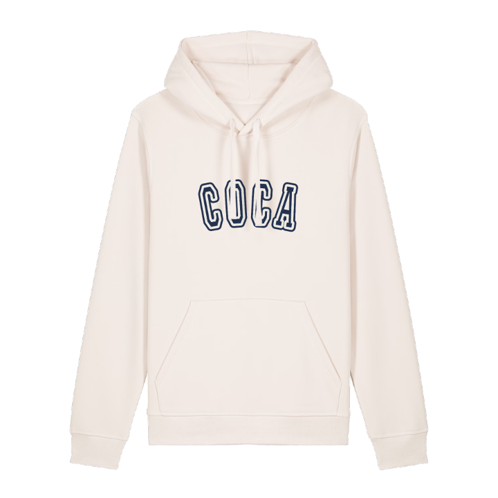 Coca college hoodie – hoodie från PinShirt