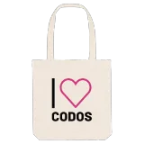 Jag älskar Codos tygkasse stort tryck