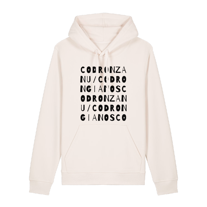 Codronzanu/Codrongianos ordlek hoodie – hoodie från PinShirt