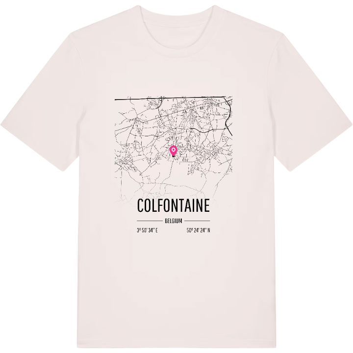 Colfontaine karta t-shirt – t-shirt från PinShirt