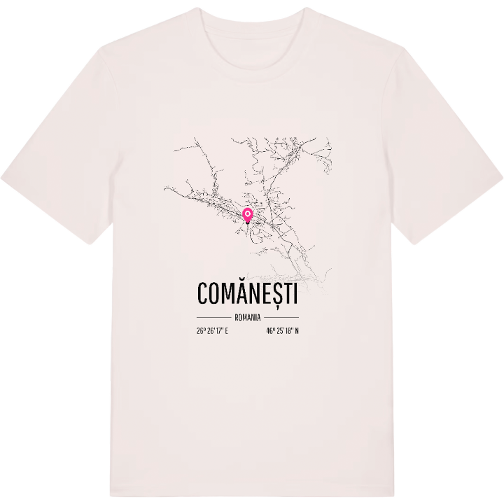 Comănești karta t-shirt – t-shirt från PinShirt