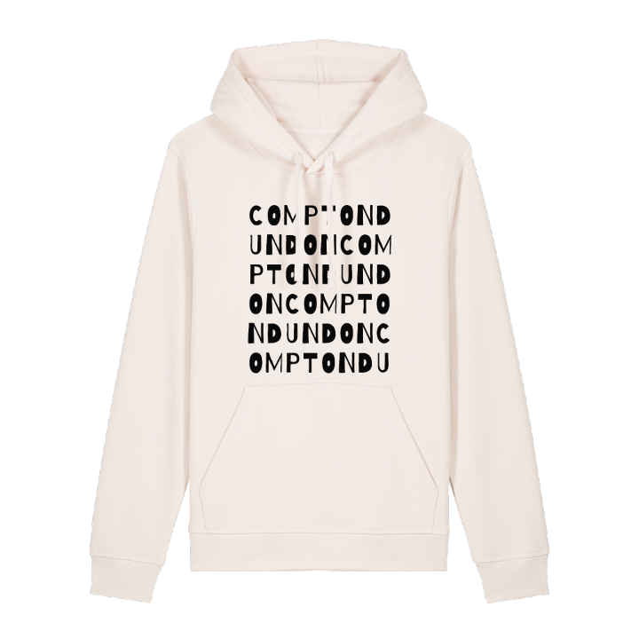 Compton Dundon ordlek hoodie – hoodie från PinShirt