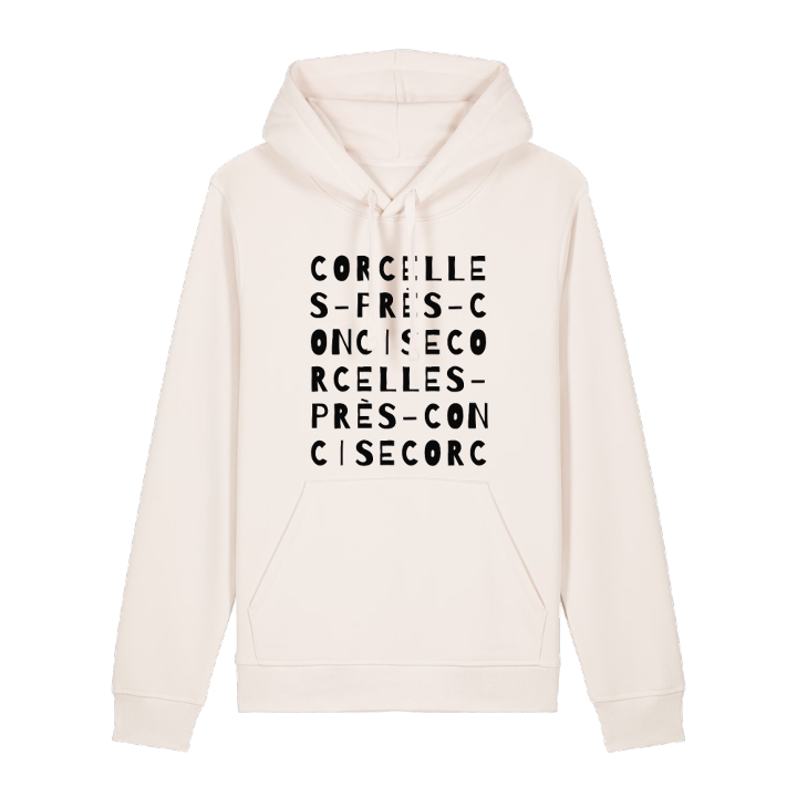 Corcelles-près-Concise ordlek hoodie – hoodie från PinShirt