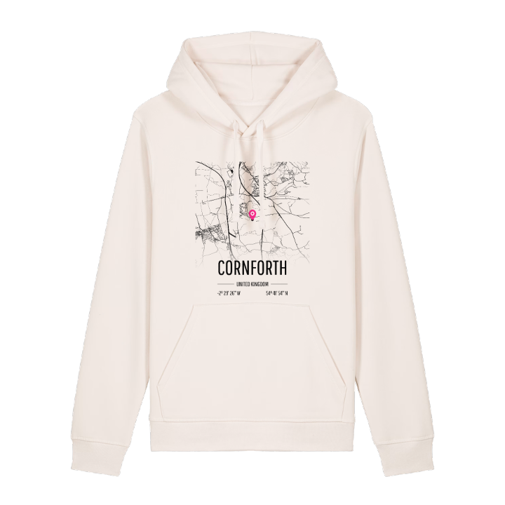 Cornforth karta hoodie – hoodie från PinShirt