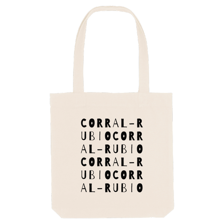 Corral-Rubio ordlek tygkasse – tygkasse från PinShirt