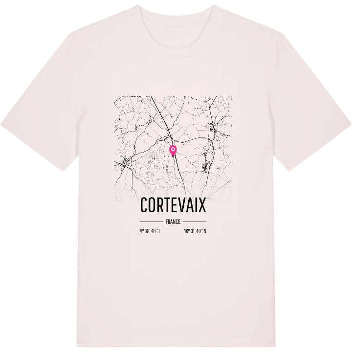 Cortevaix karta t-shirt – t-shirt från PinShirt