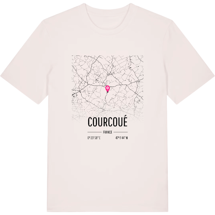 Courcoué karta t-shirt – t-shirt från PinShirt