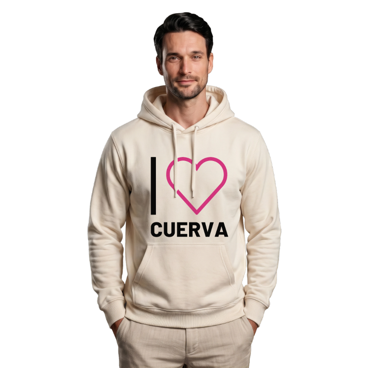 Jag älskar Cuerva hoodie stort tryck – hoodie från PinShirt