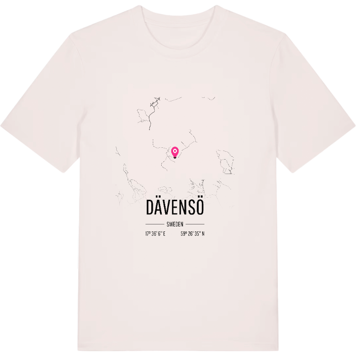 Dävensö karta t-shirt – t-shirt från PinShirt