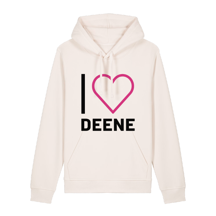 Jag älskar Deene hoodie stort tryck – hoodie från PinShirt