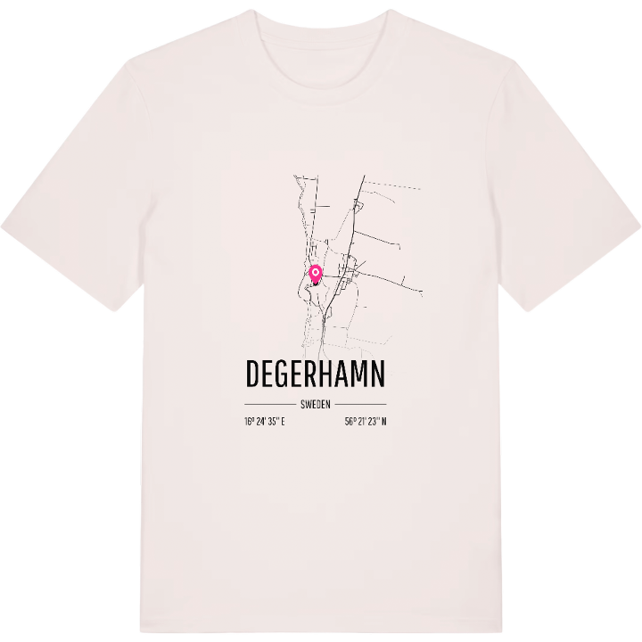 Degerhamn karta t-shirt – t-shirt från PinShirt