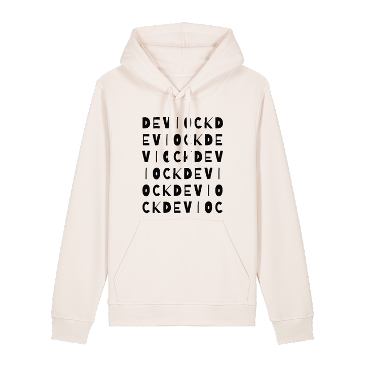 Deviock ordlek hoodie – hoodie från PinShirt