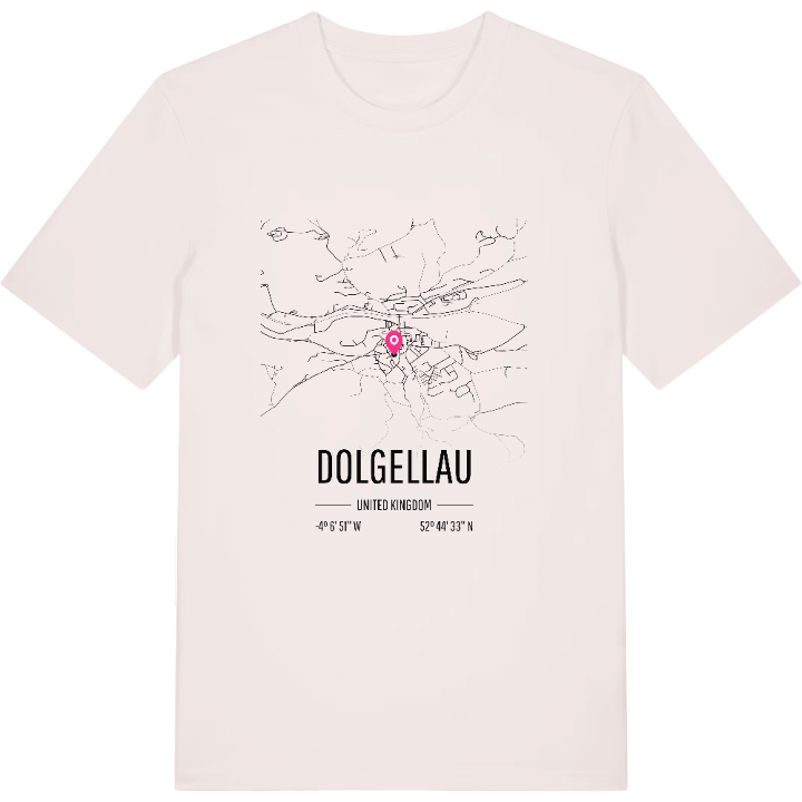 Dolgellau karta t-shirt – t-shirt från PinShirt
