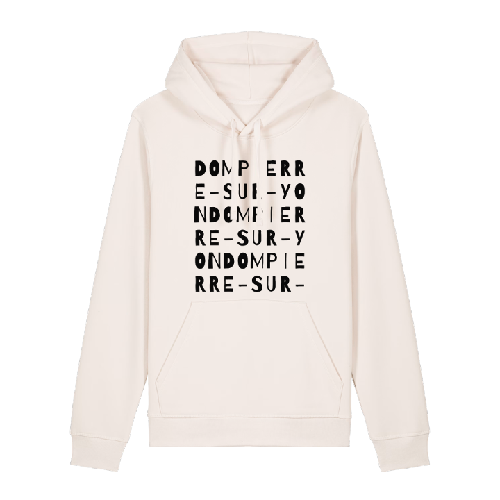 Dompierre-sur-Yon ordlek hoodie – hoodie från PinShirt
