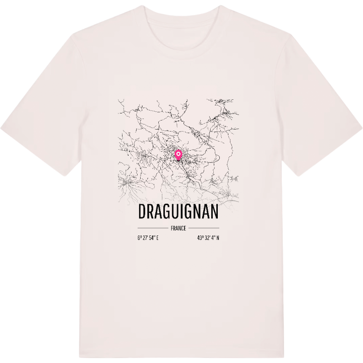 Draguignan karta t-shirt – t-shirt från PinShirt