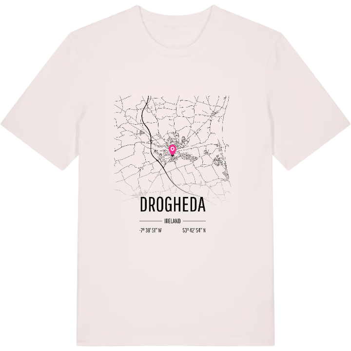 Drogheda karta t-shirt – t-shirt från PinShirt
