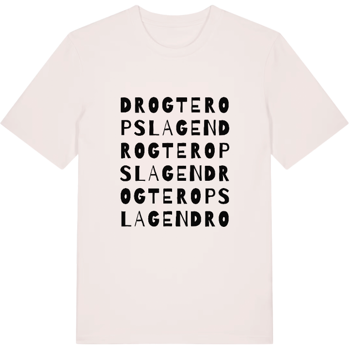 Drogteropslagen ordlek t-shirt – t-shirt från PinShirt