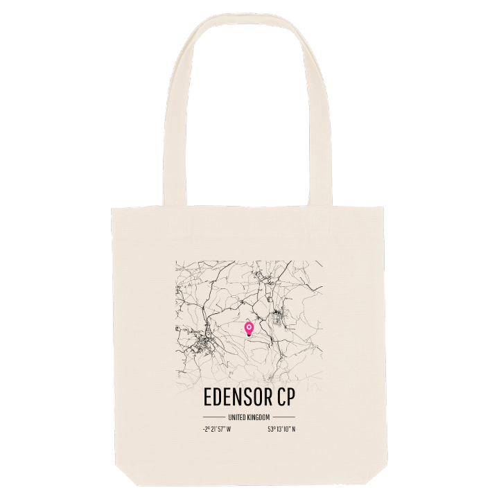 Edensor CP karta tygkasse – tygkasse från PinShirt