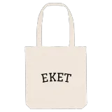 Eket böjd tygkasse