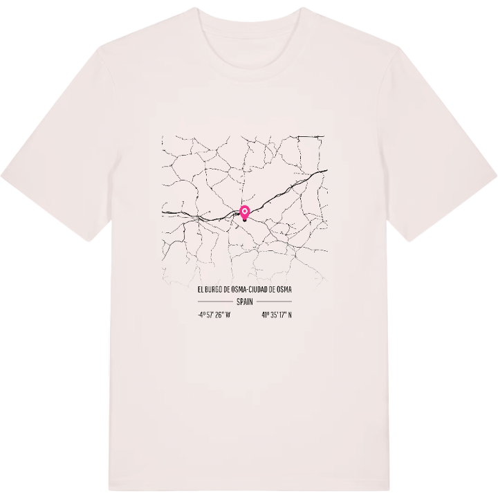 El Burgo de Osma-Ciudad de Osma karta t-shirt – t-shirt från PinShirt